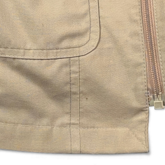 Vintage London Fog Jacket Adult MEDIUM 42 Brown Faux Fur Pile Lining Safari 70s - Picture 5 of 10